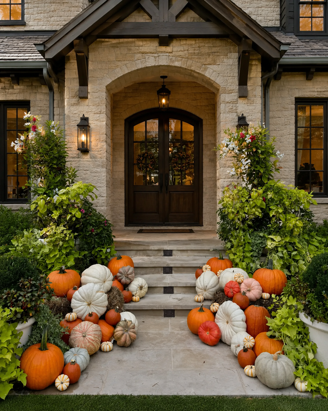 Package #2 pumpkin porch display