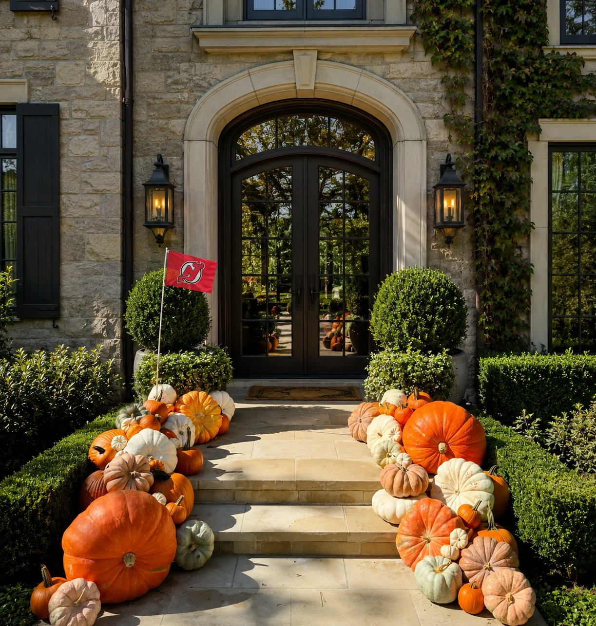 Package #1 pumpkin porch display