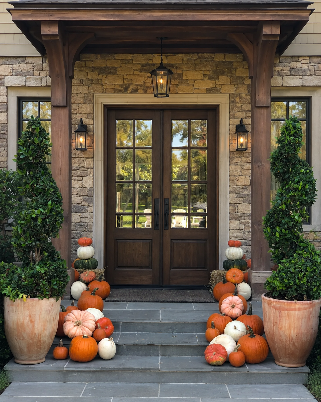 Package #3 pumpkin porch display